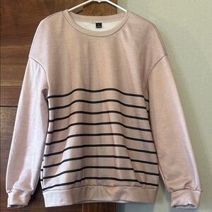 Men's Pink Striped Sweater